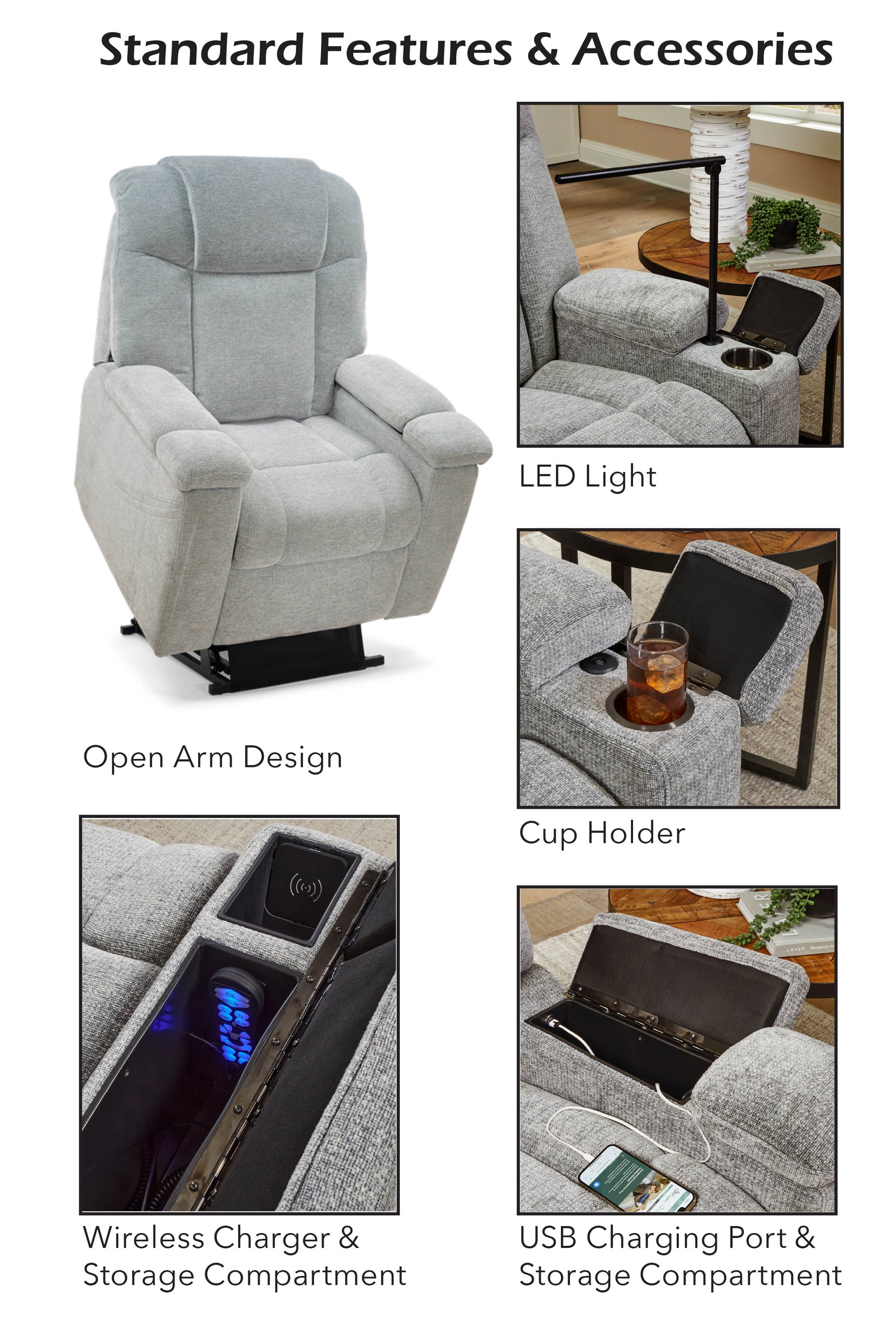 Venice UC477 Large Lift Chair Recliner with Eclipse Technology
