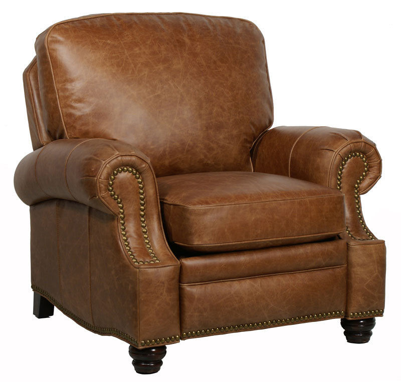 Barcalounger Longhorn All Leather Recliner| Top Grain Leather Chair ...